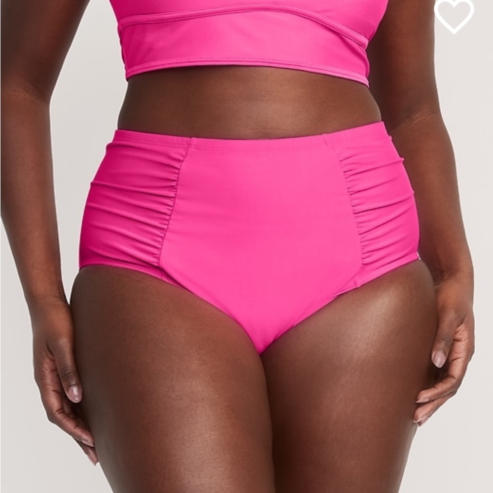 High waisted swim bottoms